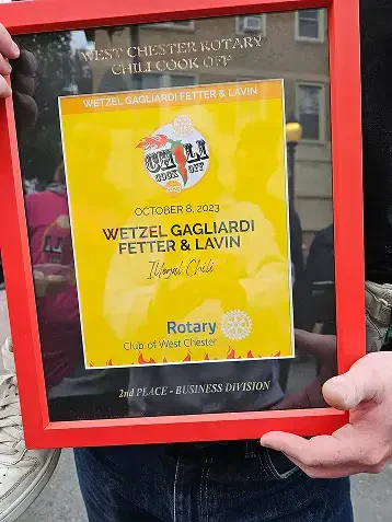 Wetzel, Gagliardi, Fetter, & Lavin Rotary award